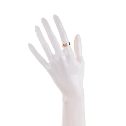 Hermes 18K Rose Gold Diamond PM H D'Ancre Ring 51 5.75 2 of 5