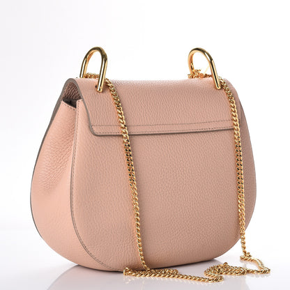 Chloe Grained Lambskin Drew Shoulder Bag Cement Pink 3 of 8