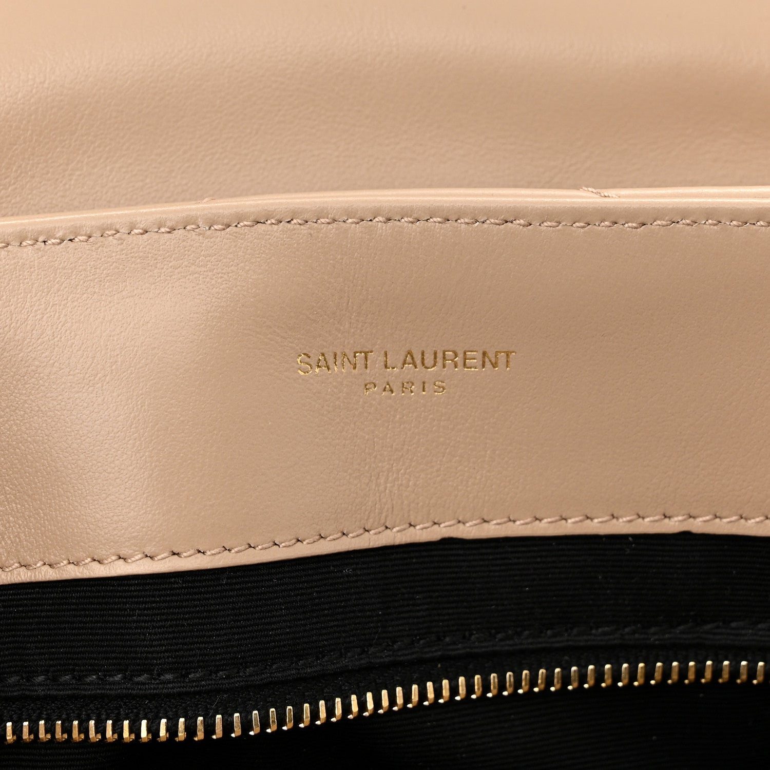 Saint Laurent Calfskin Y Quilted Monogram Medium Loulou Chain Satchel Dark Latte 5 of 10