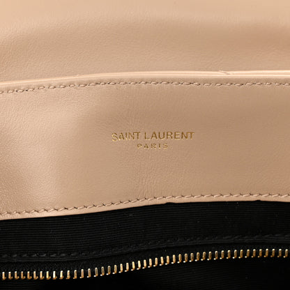 Saint Laurent Calfskin Y Quilted Monogram Medium Loulou Chain Satchel Dark Latte 5 of 10
