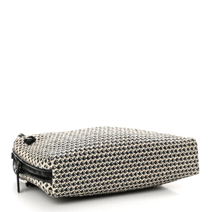 Bottega Veneta Nappa Ayers Cravaterria Intrecciato Nodini Bag Off White Black 4 of 14