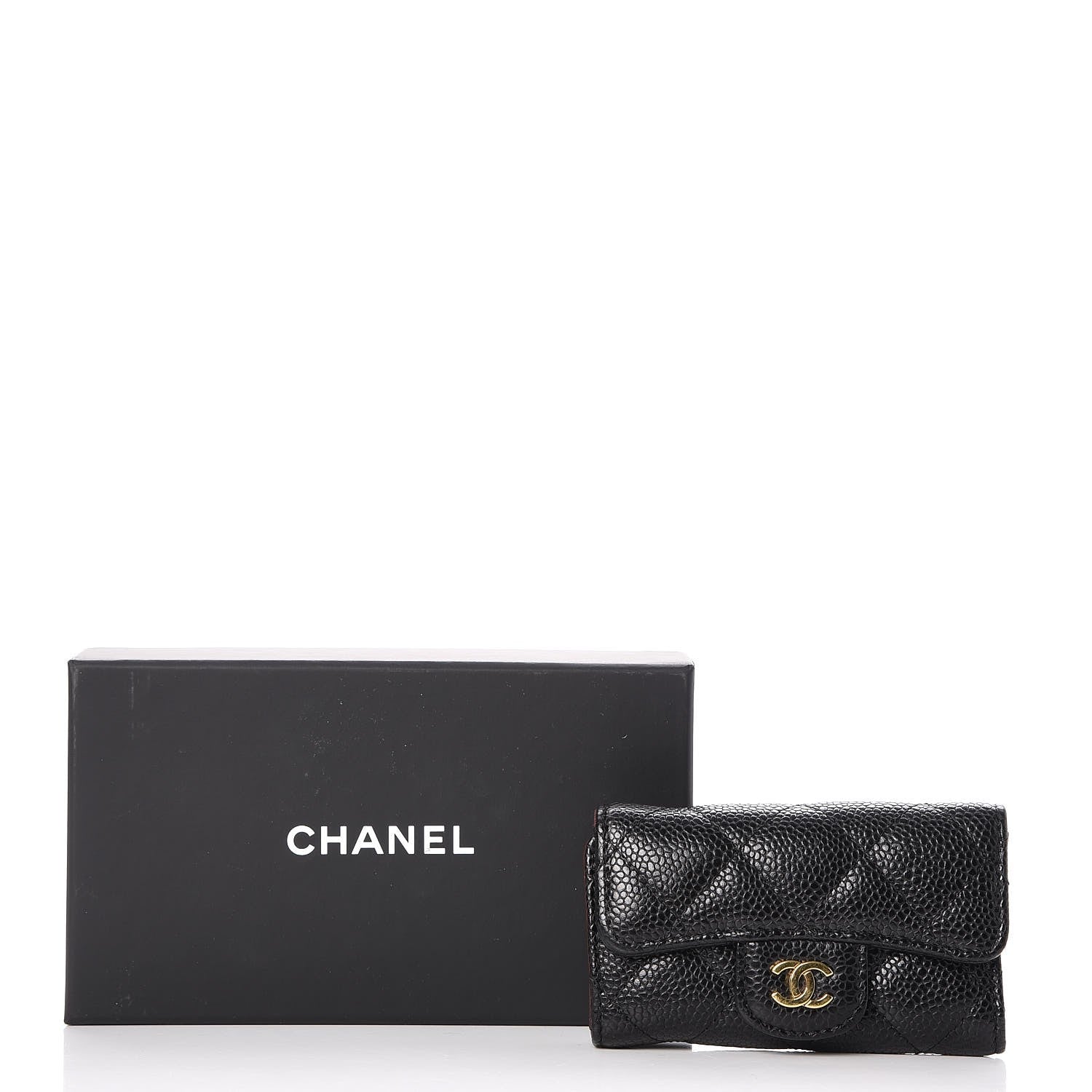 Chanel Caviar Quilted 6 Key Holder Black 8 of 8