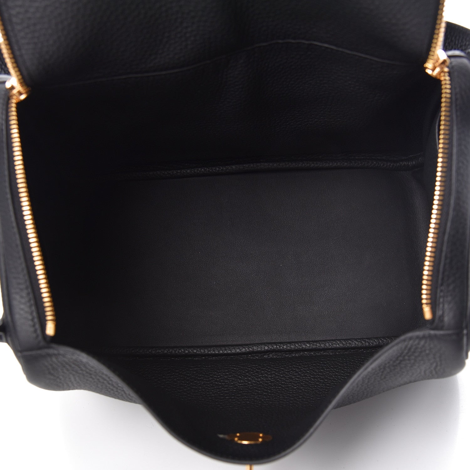 Hermes Taurillon Clemence Lindy 30 Black 5 of 10