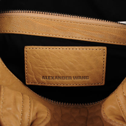 Alexander Wang Pebbled Lambskin Rocco Latte 2 of 11