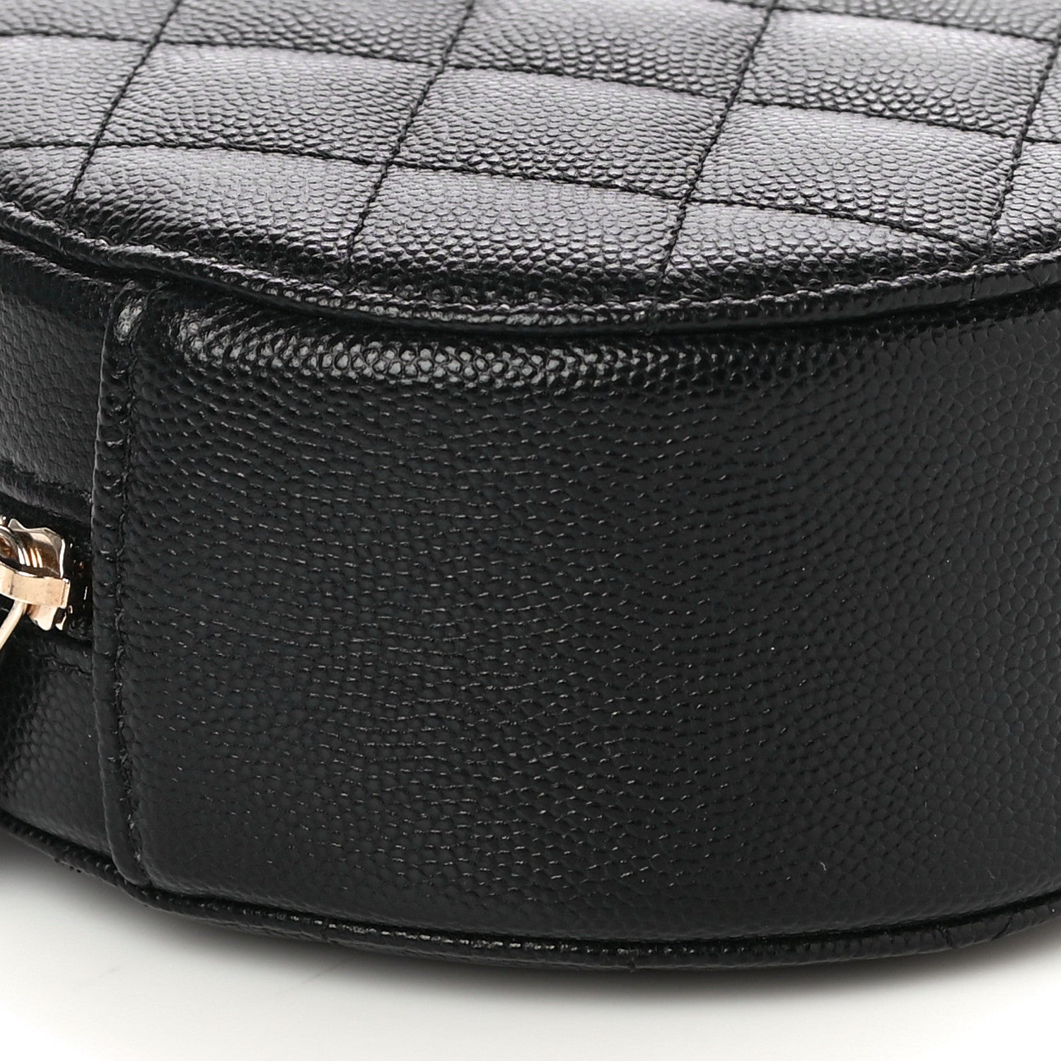 Chanel Caviar Quilted Round Clutch With Chain Black 9 of 10