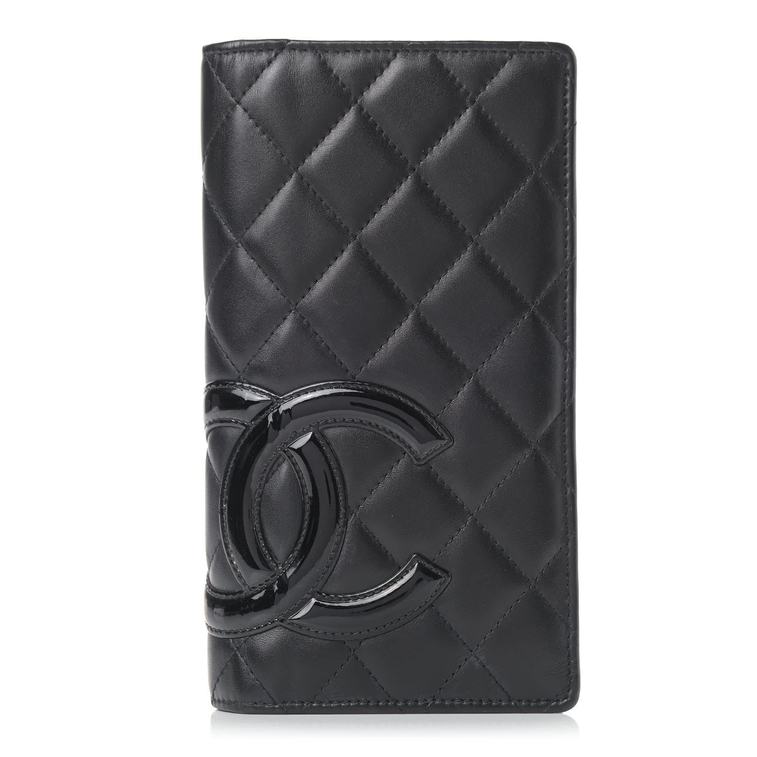Chanel Calfskin Quilted Cambon Yen Wallet Black 1 of 10