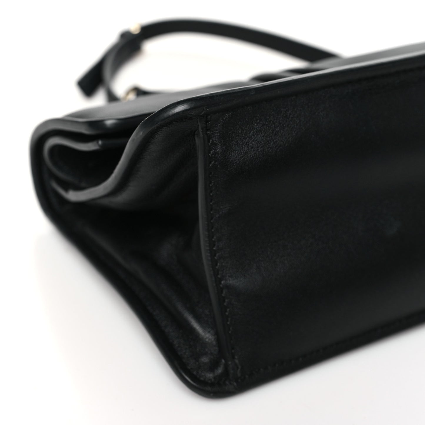 Calfskin Small Candy Shoulder Bag Black