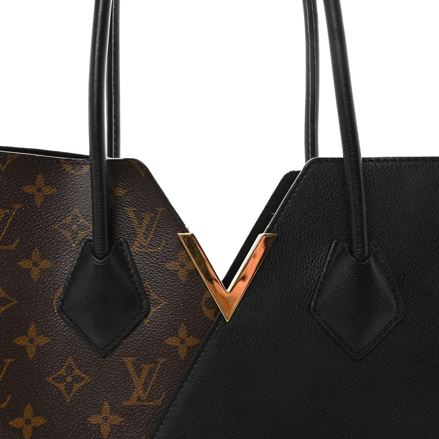 Louis Vuitton Calfskin Monogram Kimono Tote Black 7 of 9