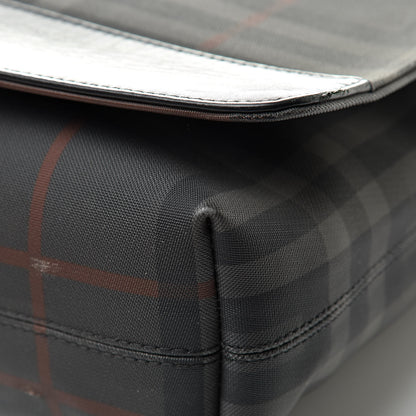 Burberry Nylon Smoked Check Messenger Bag 9 of 17