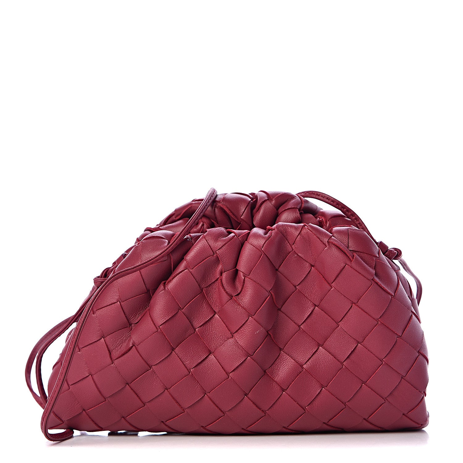 Bottega Veneta Nappa Intrecciato The Mini Pouch Amaranto 1 of 11
