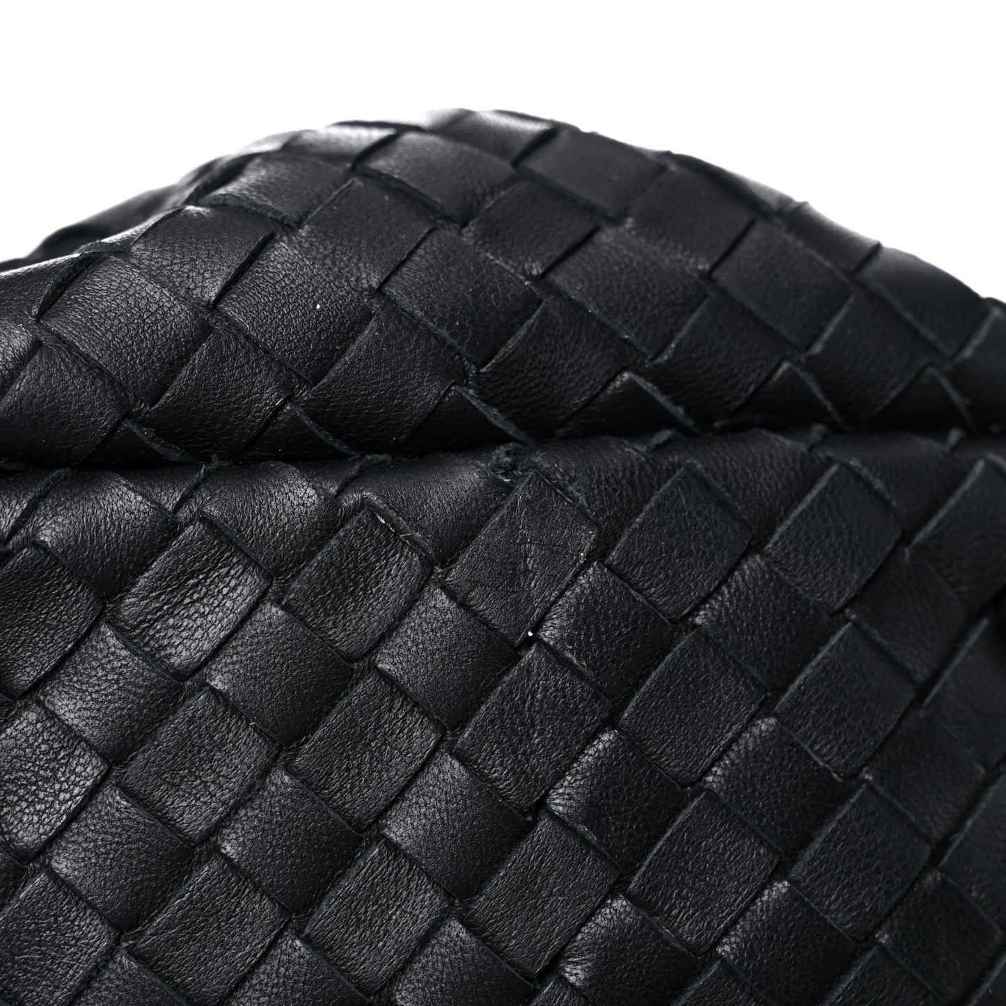 Nappa Intrecciato Montaigne Rings Satchel Black