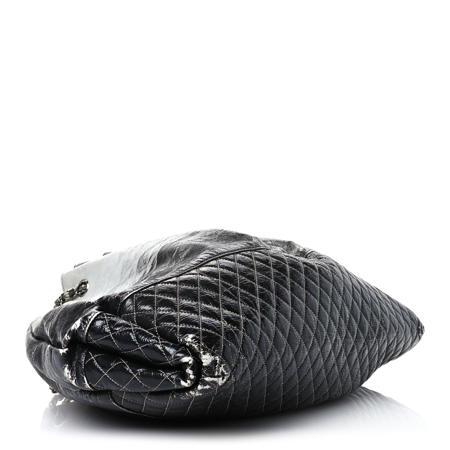Chanel Vinyl Quilted Melrose Degrade Tote Black 4 of 14