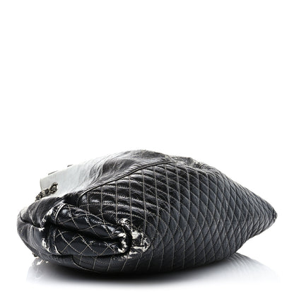 Chanel Vinyl Quilted Melrose Degrade Tote Black 4 of 14