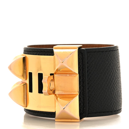 Hermes Epsom Collier de Chien CDC Bracelet S Black 3 of 5