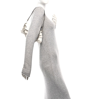 Gucci Nappa Vertical Matelasse Small Maxi Horsebit Chain Shoulder Bag Great White 2 of 10