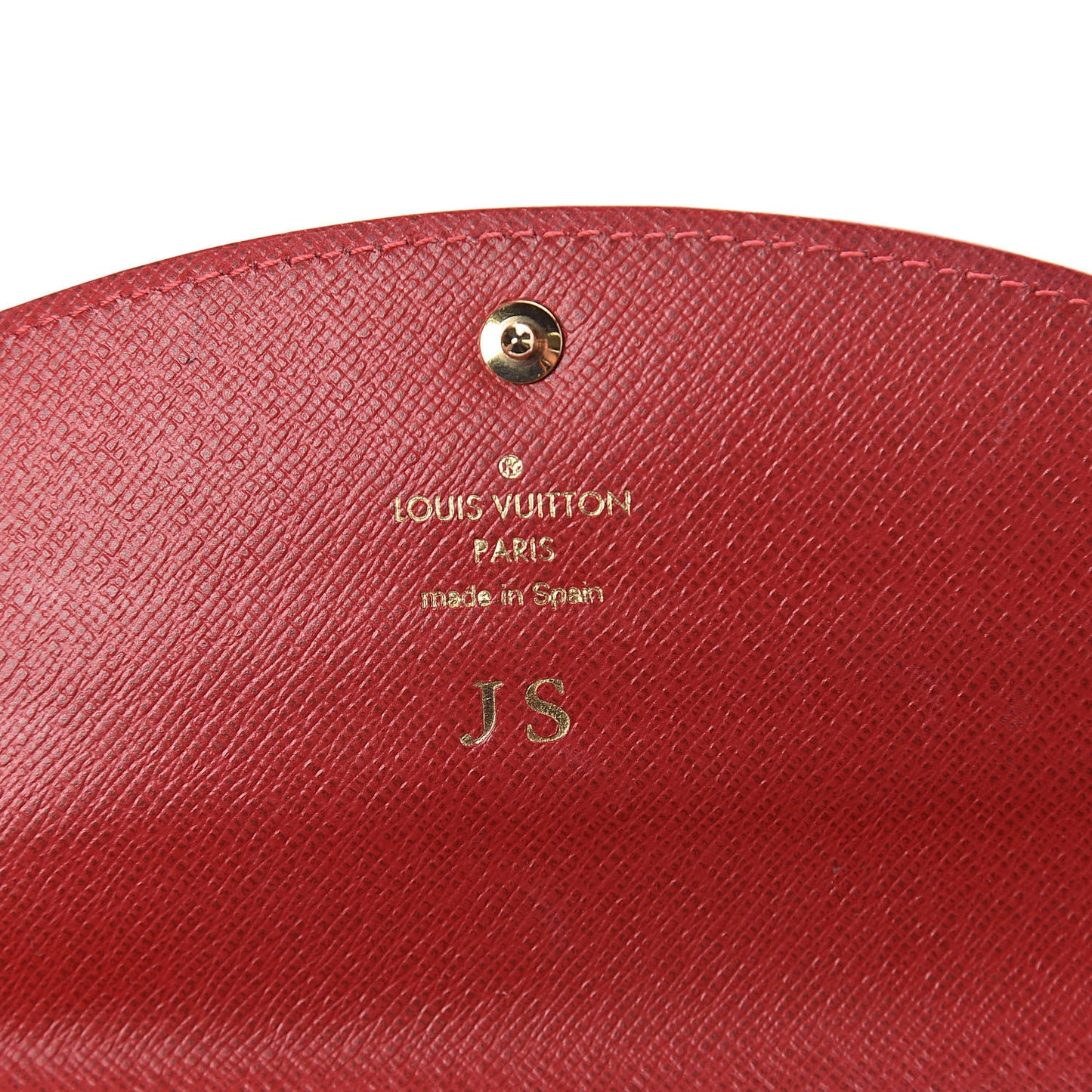 Damier Ebene Caissa Wallet Cherry