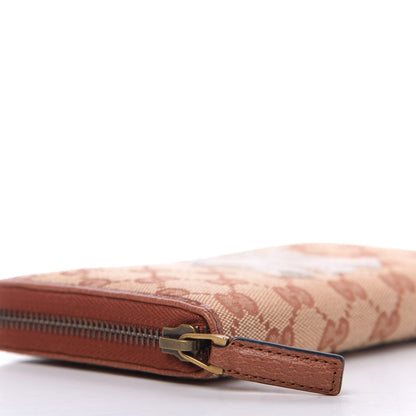 Gucci X MLB GG Monogram NY Yankees Zip Around Wallet Beige Ruggine Ivory 6 of 11