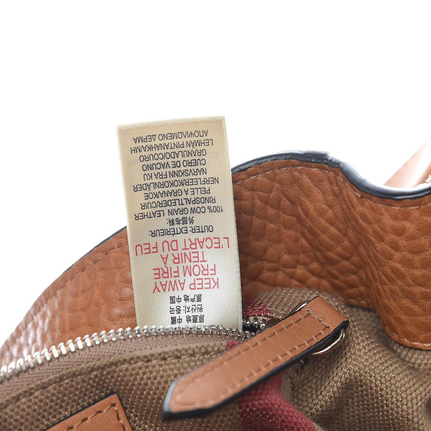 Brit Calfskin House Check Medium Maidstone Saddle Brown