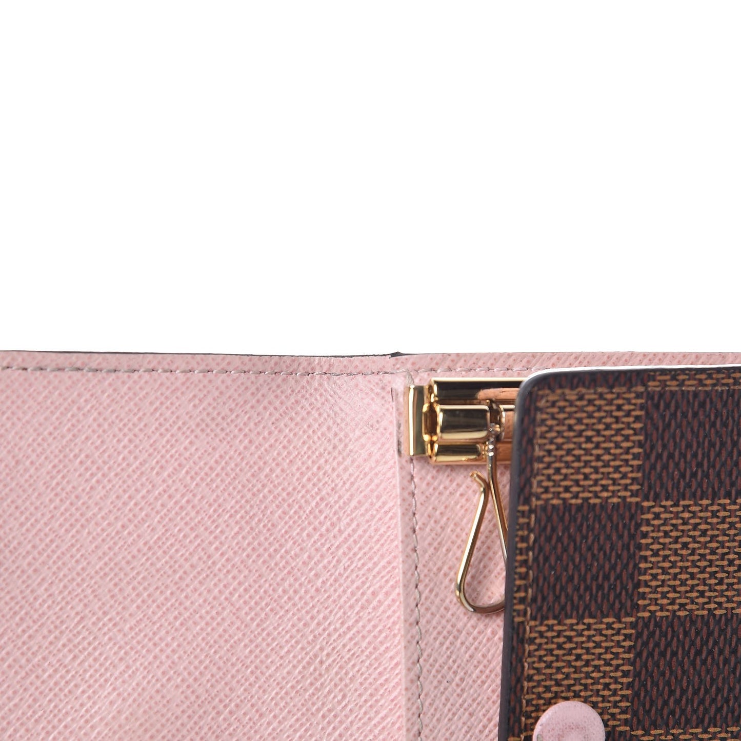 Damier Ebene Multicles 6 Key Holder Rose Ballerine
