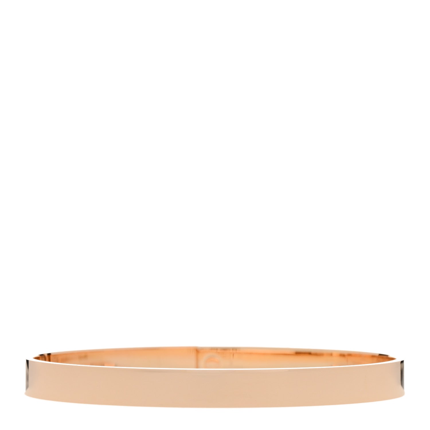 Hermes 18K Rose Gold Diamond PM Kelly Pave Bracelet SH 2 of 4
