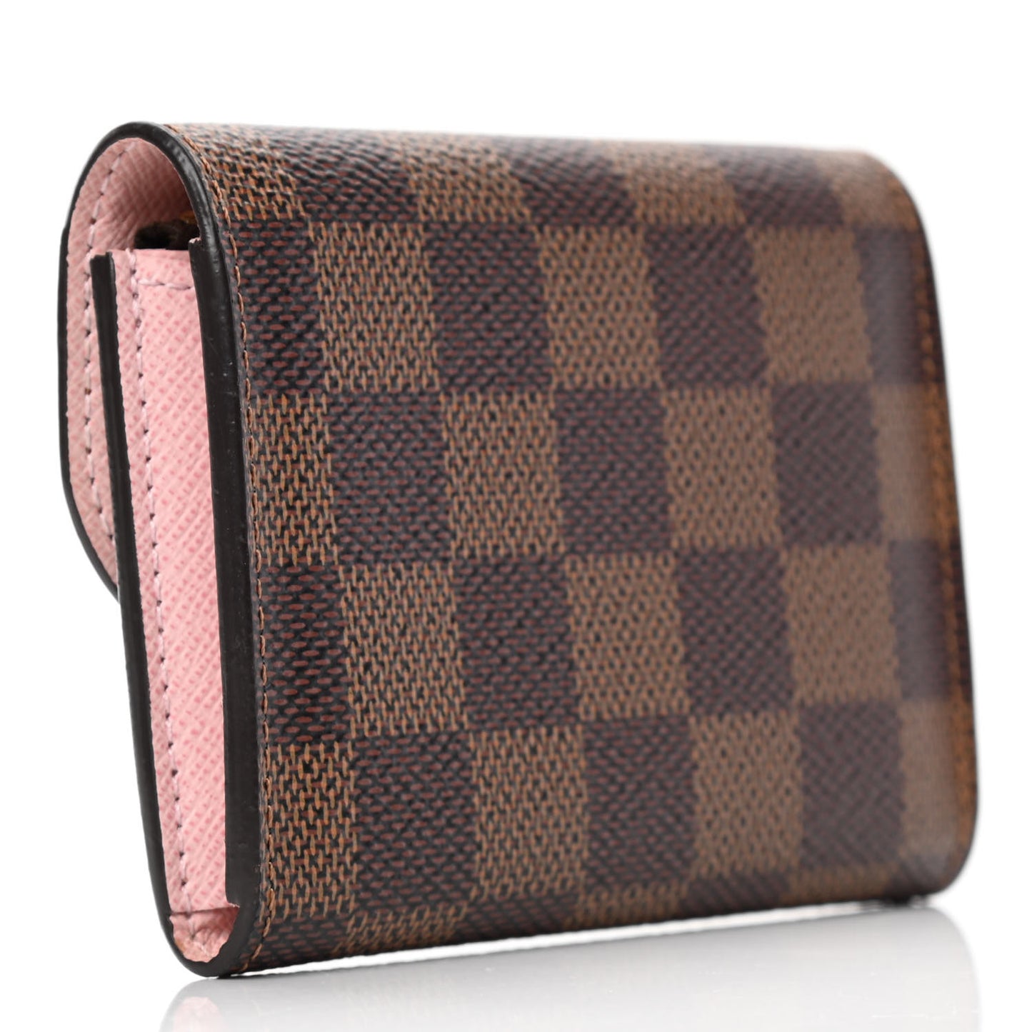 Damier Ebene Rosalie Coin Purse Rose Ballerine