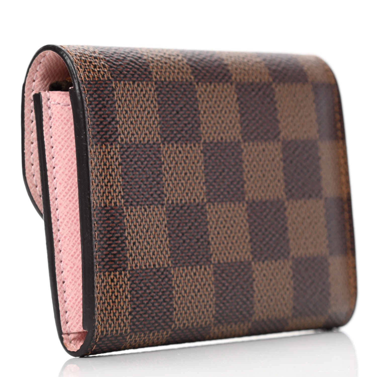 Louis Vuitton Damier Ebene Rosalie Coin Purse Rose Ballerine 2 of 4