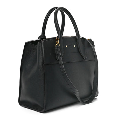 Louis Vuitton Taurillon City Steamer MM Black 3 of 11