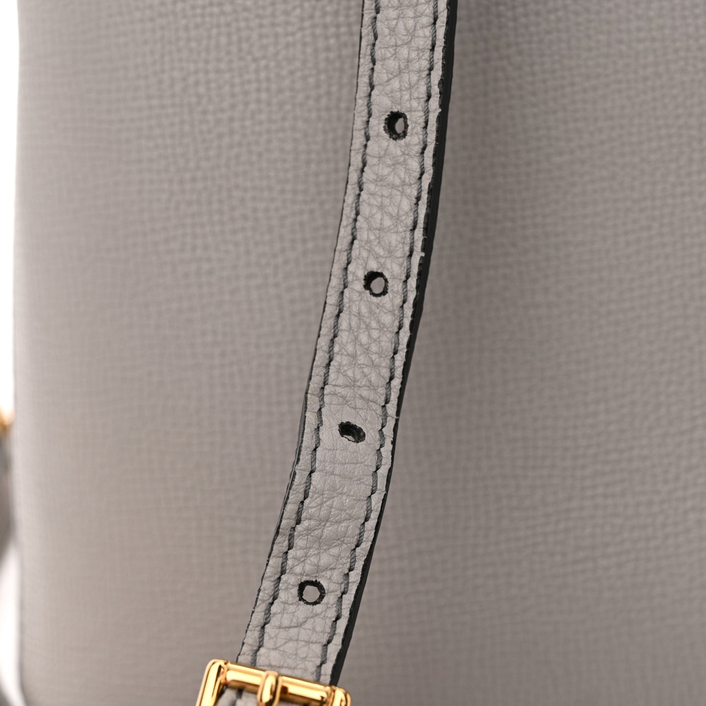 Derby Calfskin House Check Medium Banner Tote Pale Grey