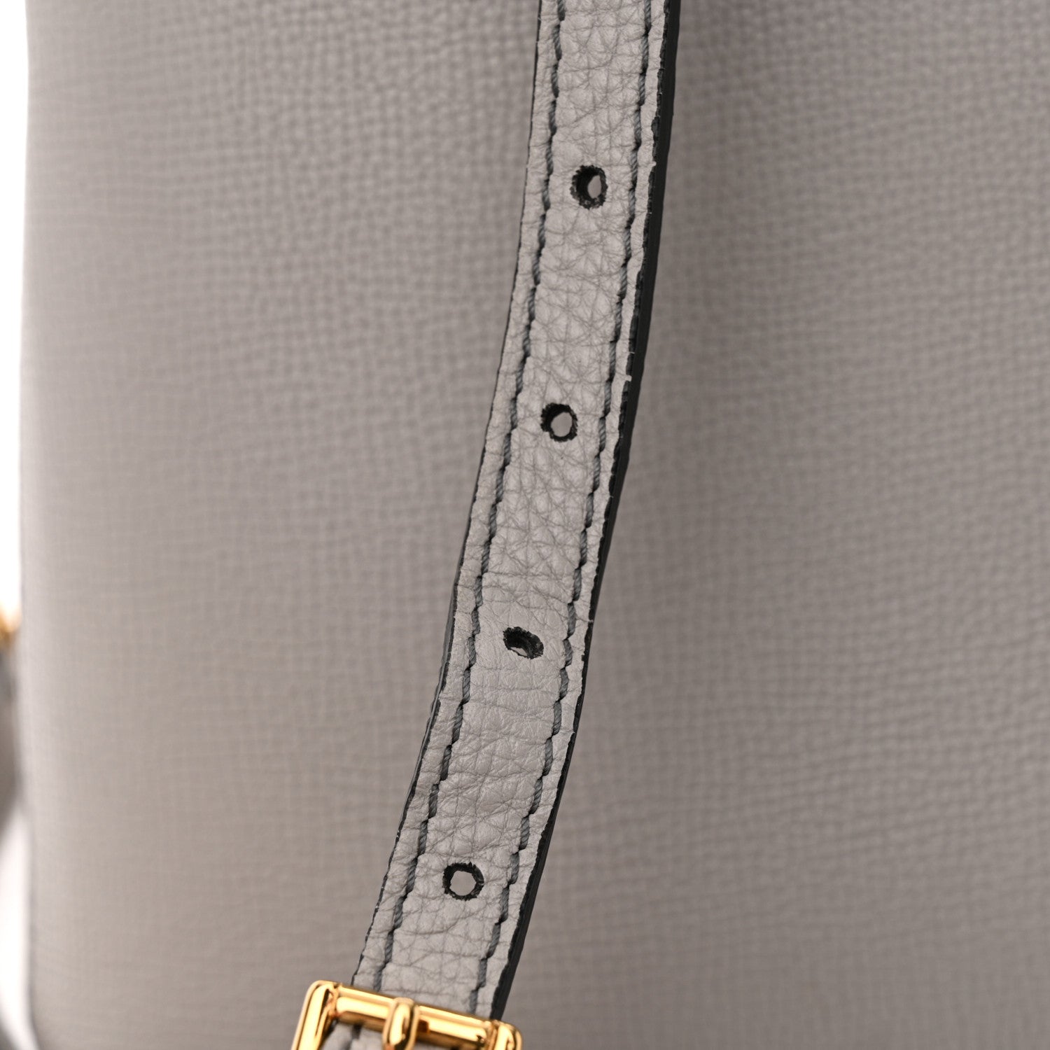 Burberry Derby Calfskin House Check Medium Banner Tote Pale Grey 11 of 12