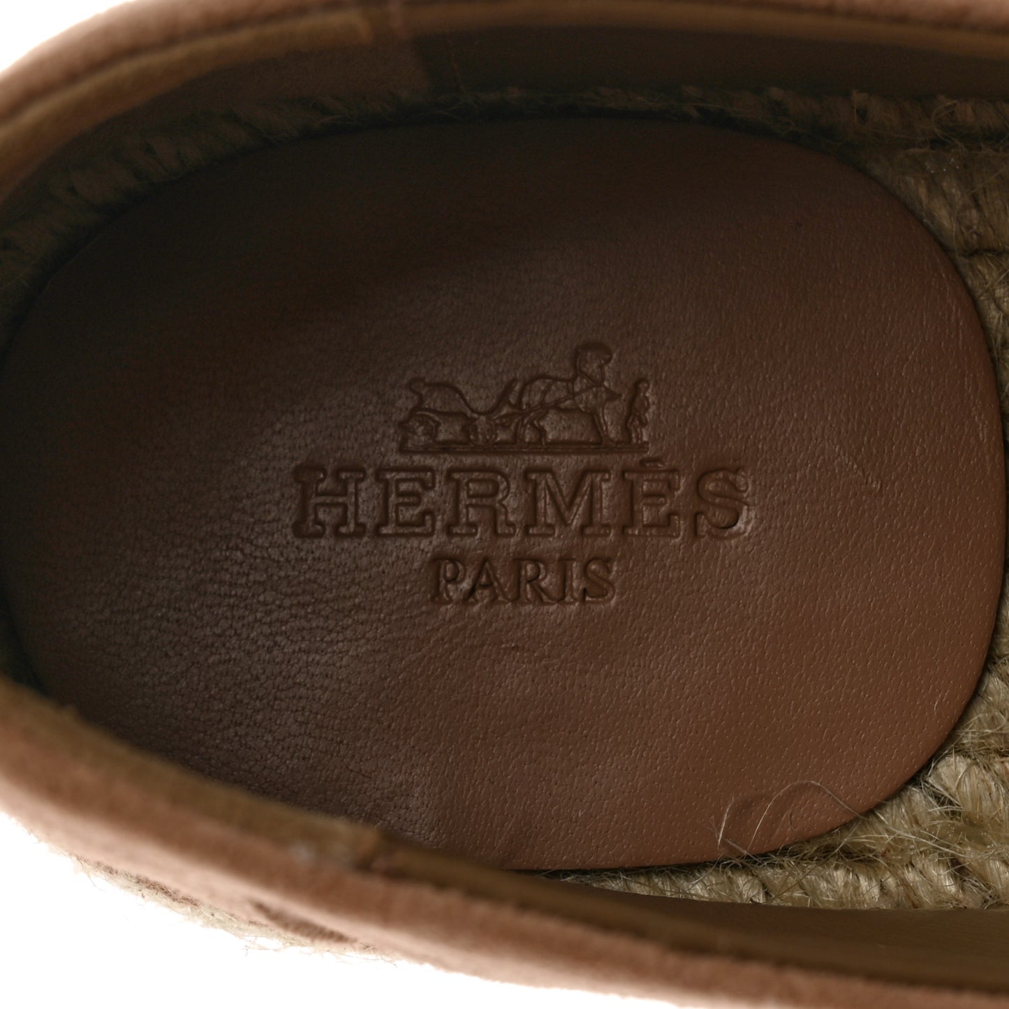 Suede Calfskin Womens Trip Espadrilles 37 Bois De Santal