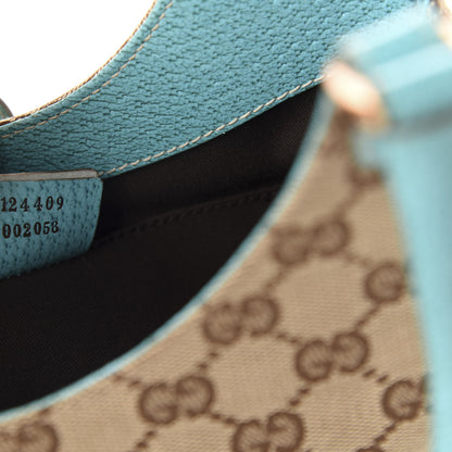 Gucci Monogram Jackie O Hobo Turquoise 9 of 10
