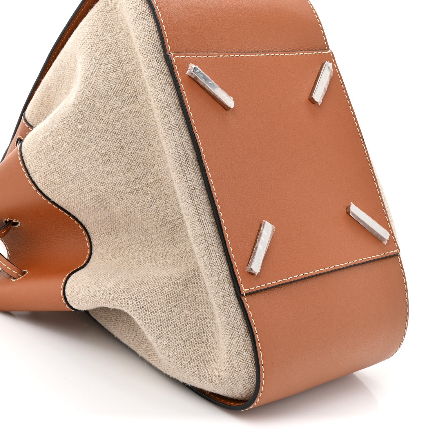 Loewe Calfskin Canvas Medium Hammock Shoulder Bag Natural Tan 10 of 10