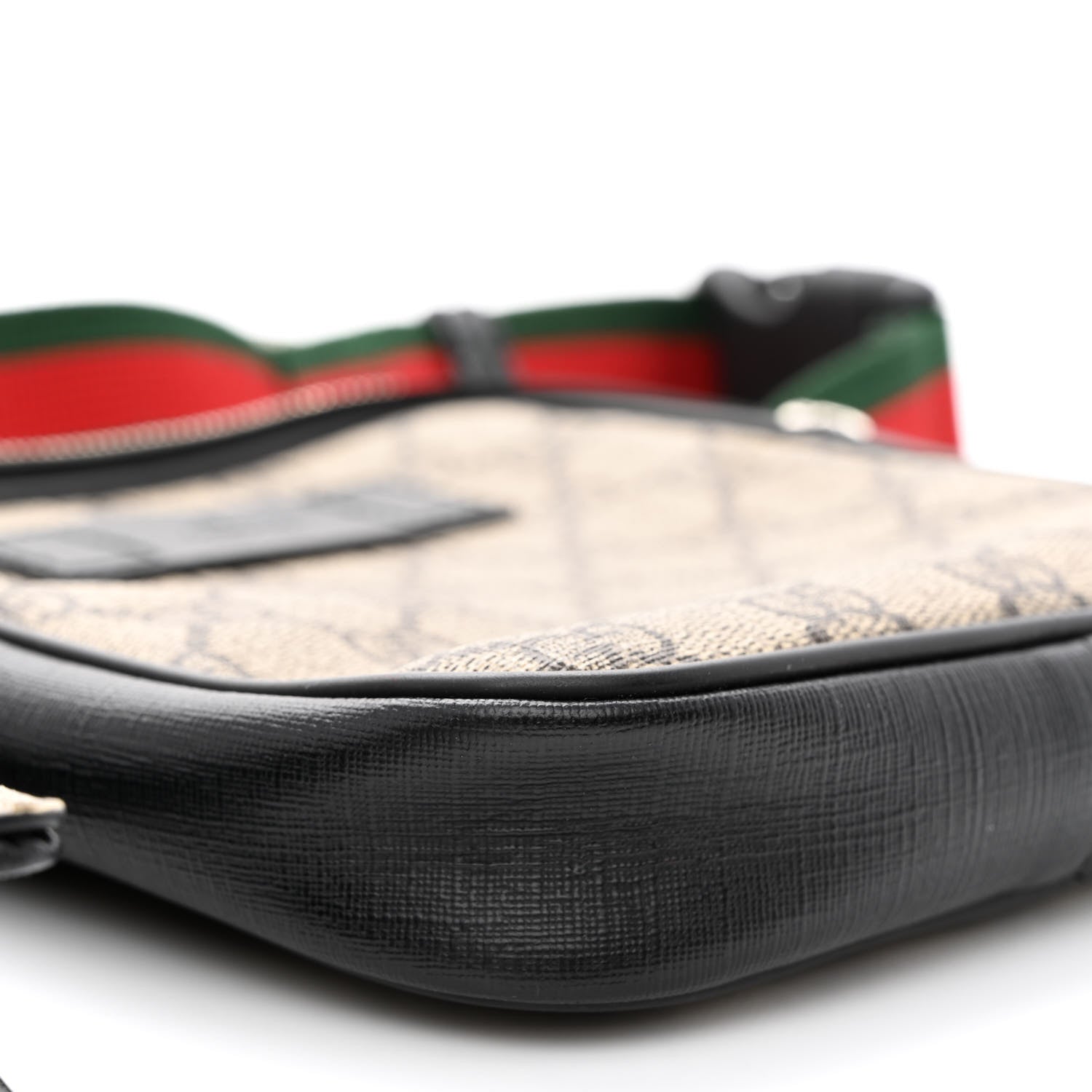 Gucci GG Supreme Monogram Web Belt Bag Black 12 of 14