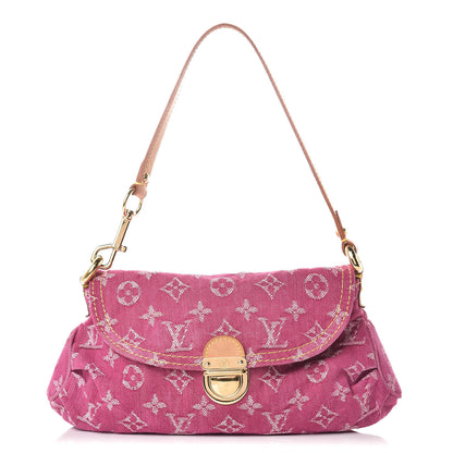 Louis Vuitton Monogram Denim Mini Pleaty Fuchsia 1 of 9