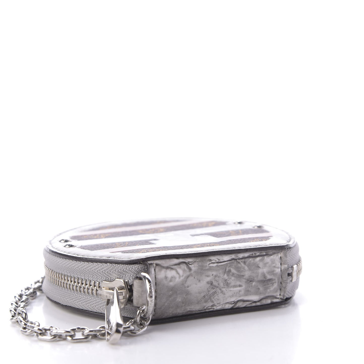 Transformed Monogram Time Trunks Micro Boite Chapeau Coin Purse Marron