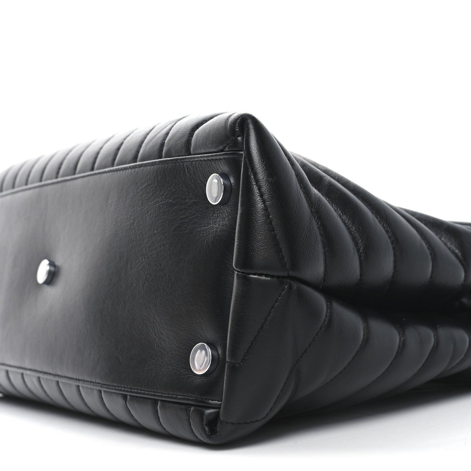 Saint Laurent Calfskin Y Quilted Monogram Large Loulou Chain Satchel Black 10 of 10