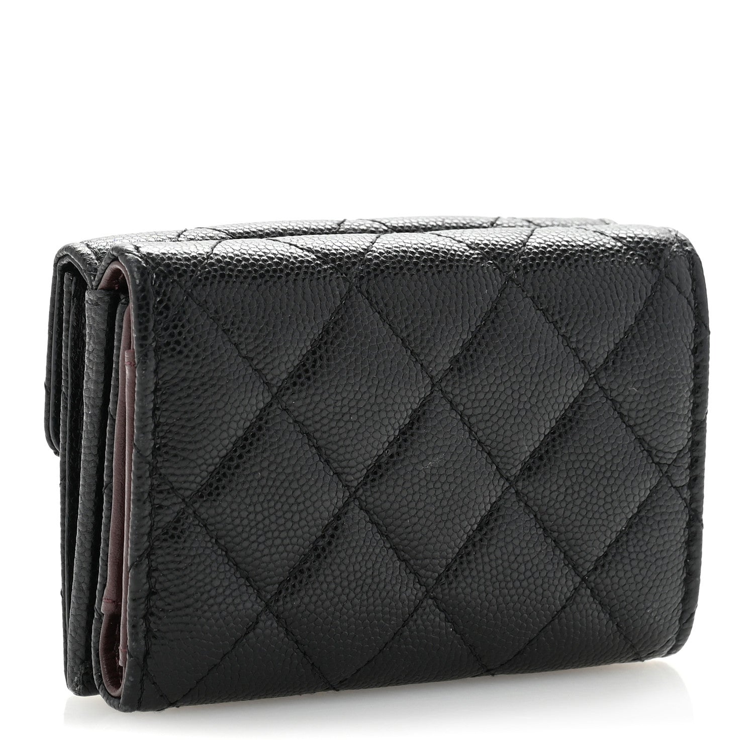 Chanel Caviar Quilted Double Flap Wallet Black 3 of 11