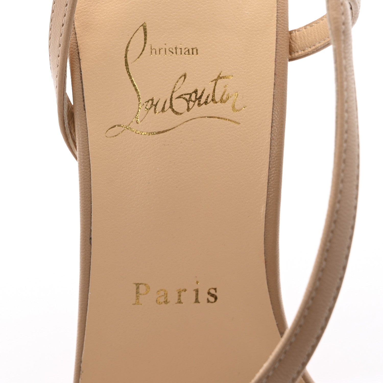 Christian Louboutin Nappa Rosalie 100 Sandals 40 Nude 8 of 9