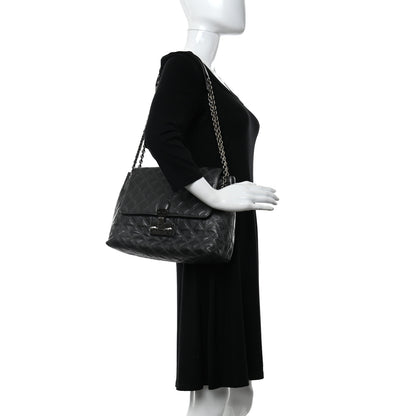 Marc Jacobs Lacquered Lambskin Baroque The XL Single Flap Pearl Anthracite 2 of 16