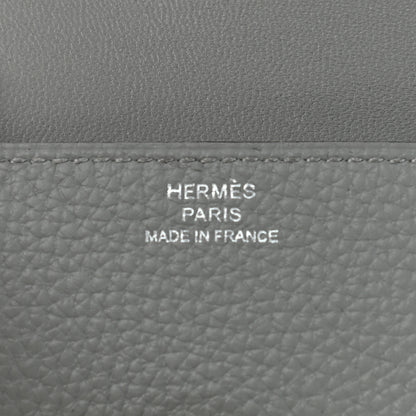 Hermes Togo Dogon Card Case Gris Mouette 6 of 9