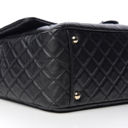 Chanel Calfskin Quilted XXL Travel Flap Bag Black 7 of 10
