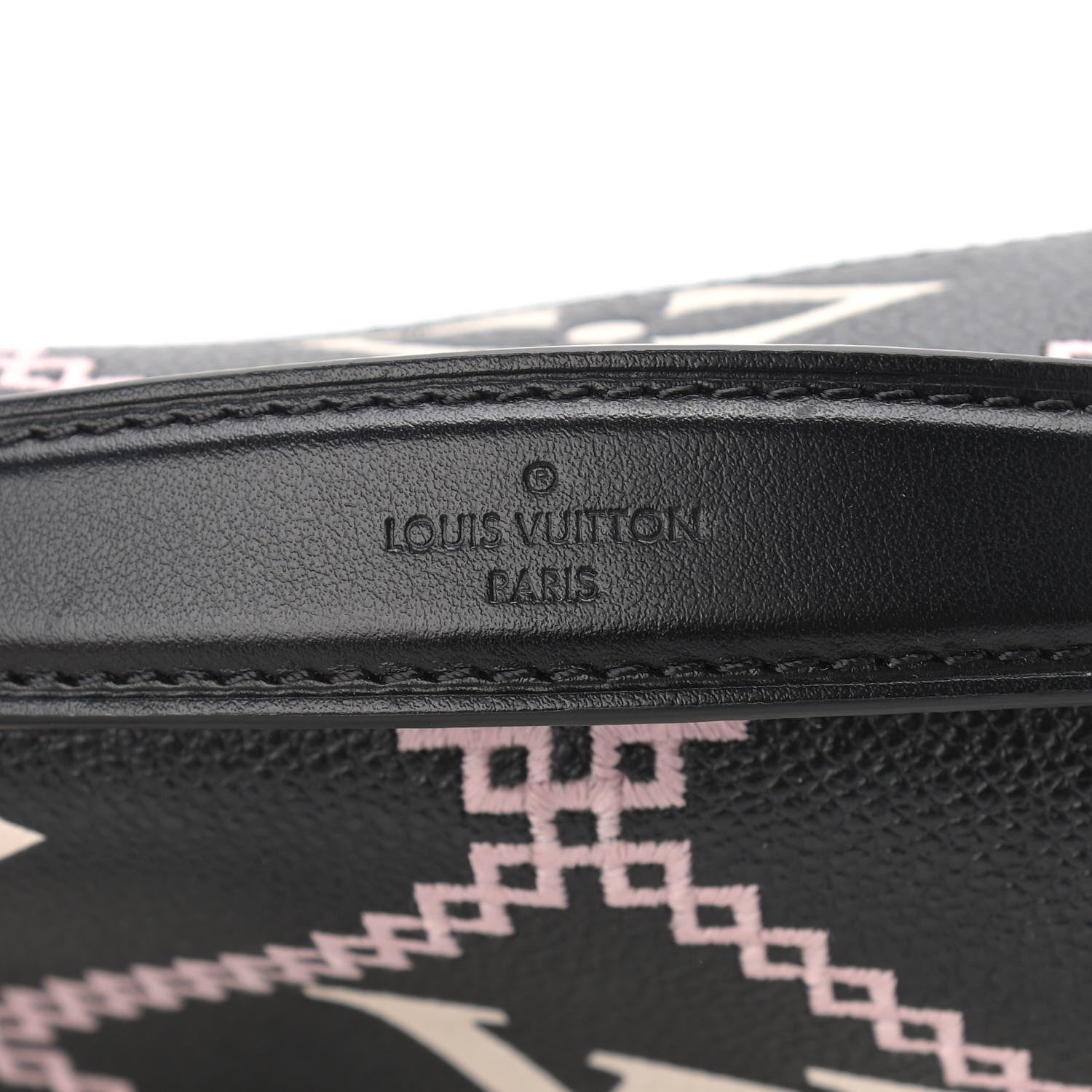 Louis Vuitton Empreinte Monogram Giant Broderies Pochette Metis Black 7 of 9