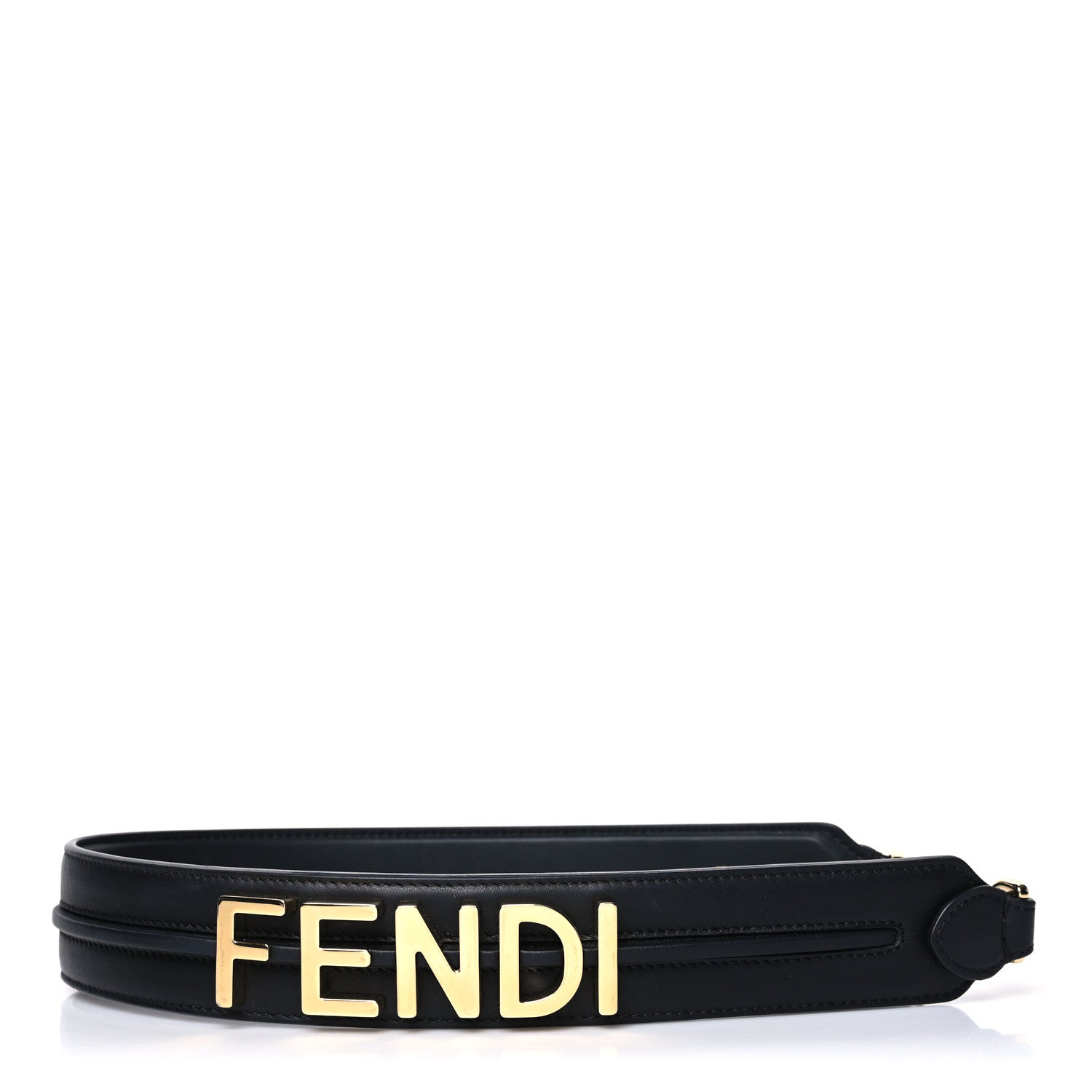 Fendi Calfskin Fendigraphy Strap You Black 1 of 6