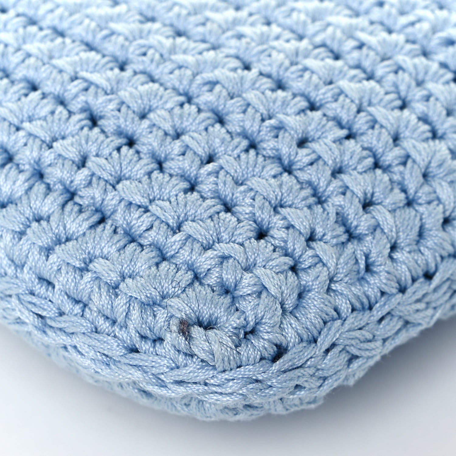 Fendi Fabric Crochet Baguette Phone Bag Azzurro Sky 10 of 12