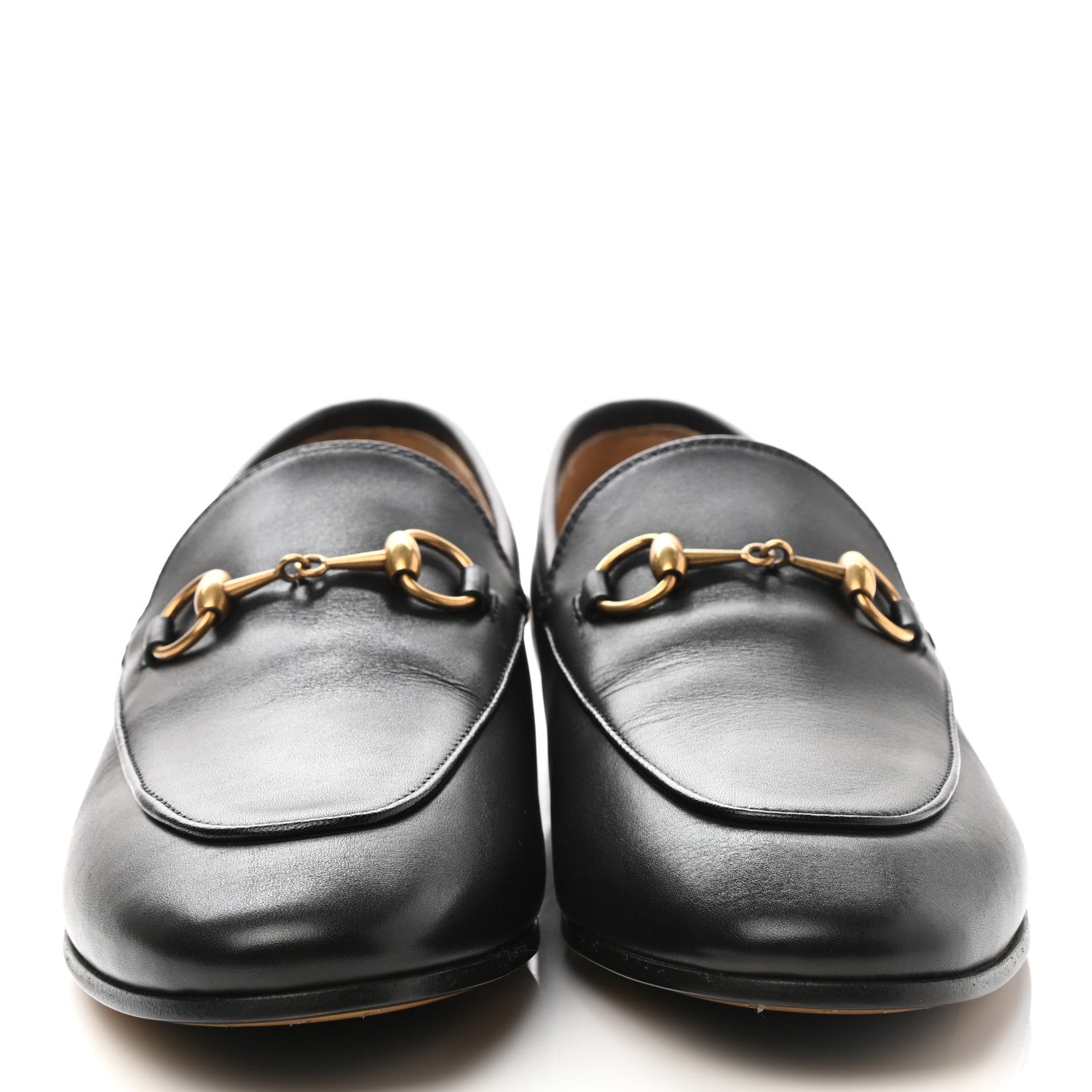 Gucci Calfskin Womens Jordaan Loafers 37 Black 2 of 9