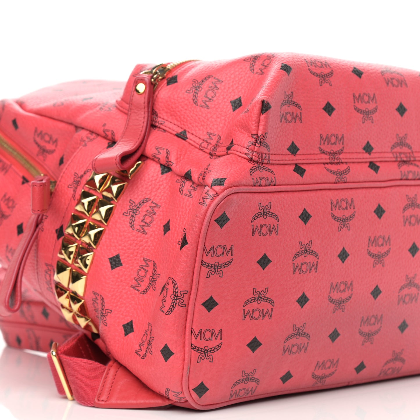 Visetos Medium Side Studs Stark Backpack Corail