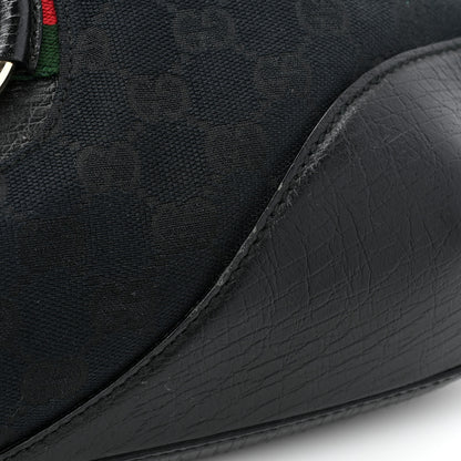 Gucci Monogram Web Hasler Hobo Black 11 of 13
