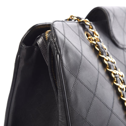 Chanel Calfskin Stitched XL Weekender Black 18 of 20