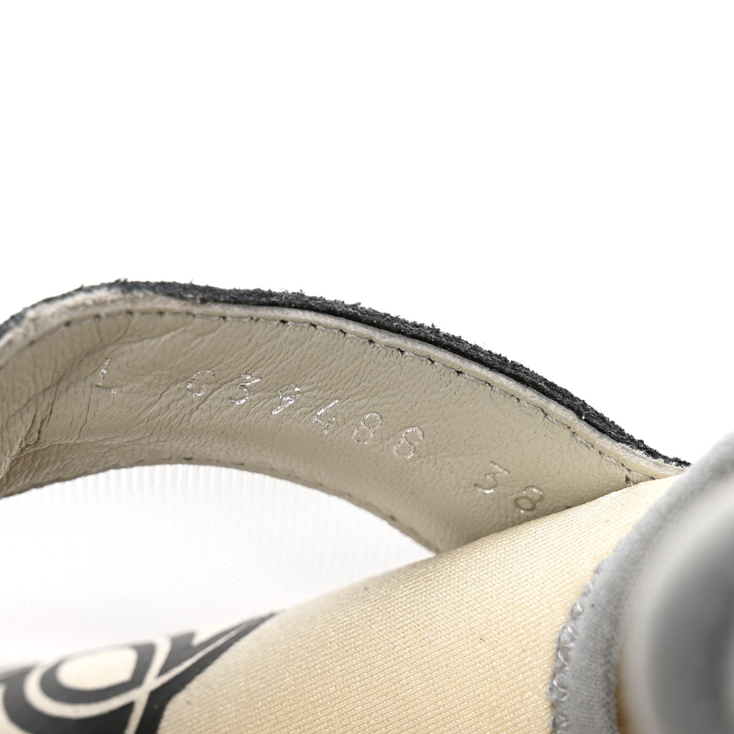 Chanel Fabric Suede Calfskin Mesh Womens CC Sneakers 38.5 Black Dark Grey White Light Grey 8 of 11