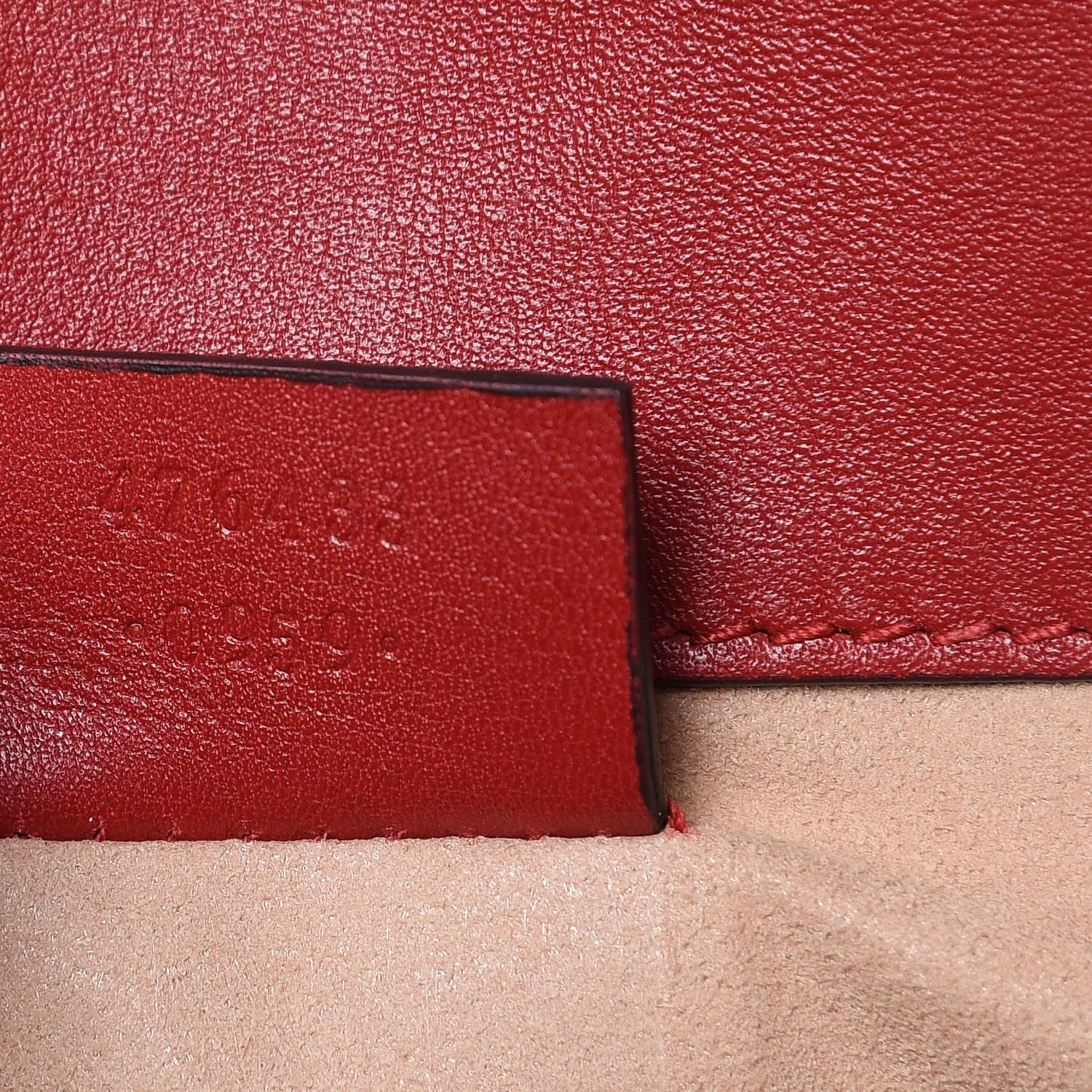 Gucci Calfskin Matelasse Super Mini GG Marmont Shoulder Bag Hibiscus Red 7 of 11